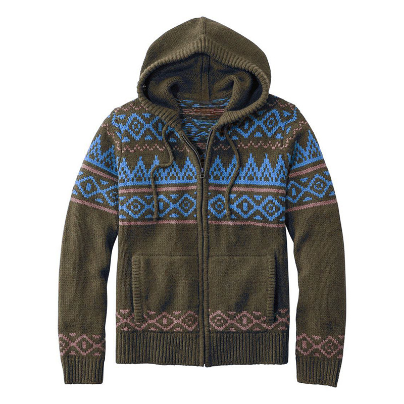 Men's - Vintage Hoodie - Soft Wool Blend - Stylish & Cosy Outerwear