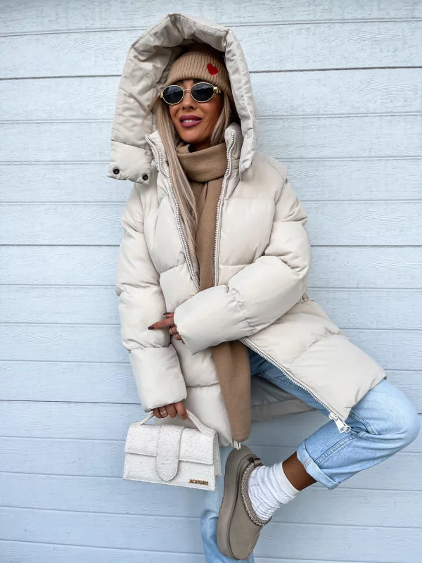 Gloria™ | Stylish puffer jacket with hood