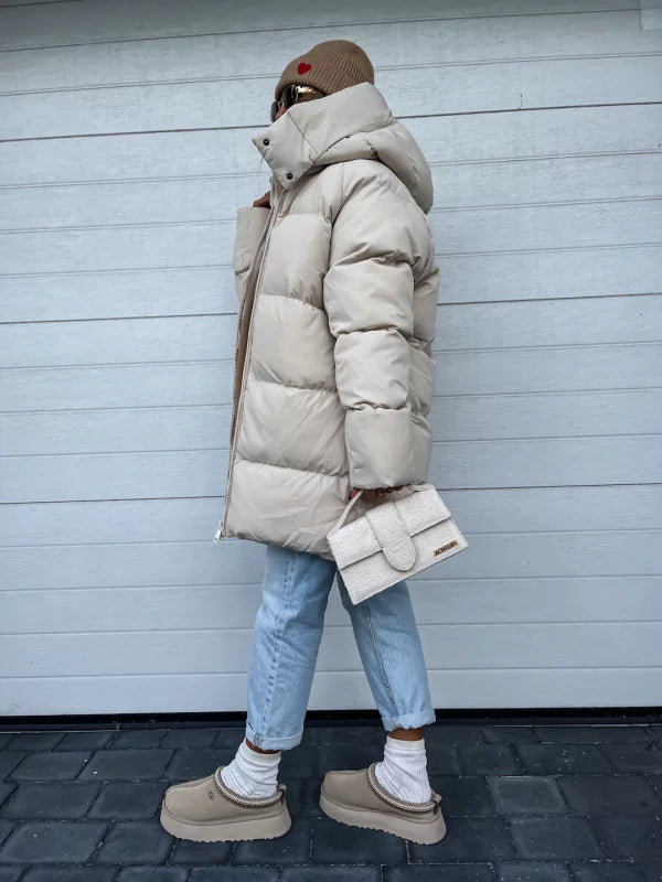 Gloria™ | Stylish puffer jacket with hood