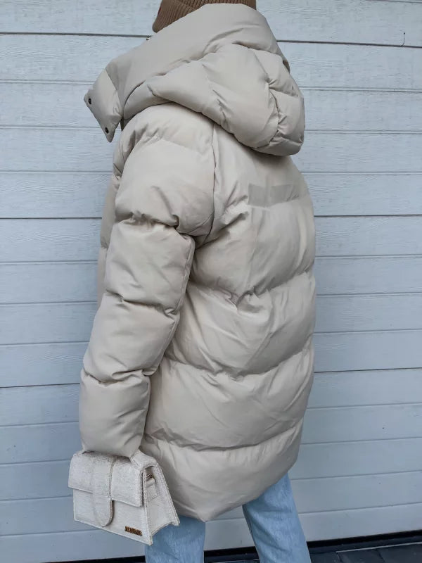 Gloria™ | Stylish puffer jacket with hood