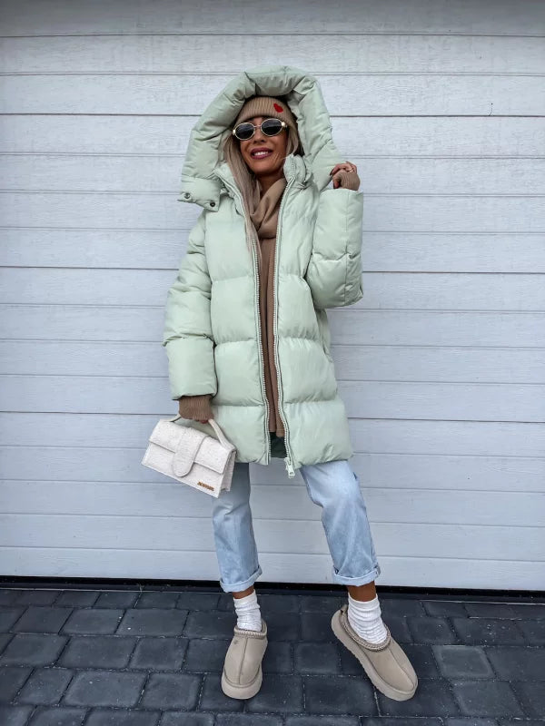 Gloria™ | Stylish puffer jacket with hood