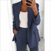 Women's - Blazer Set - Jacket and Trousers - Stylish and Versatile Outfit - Perfect for Any Occasion