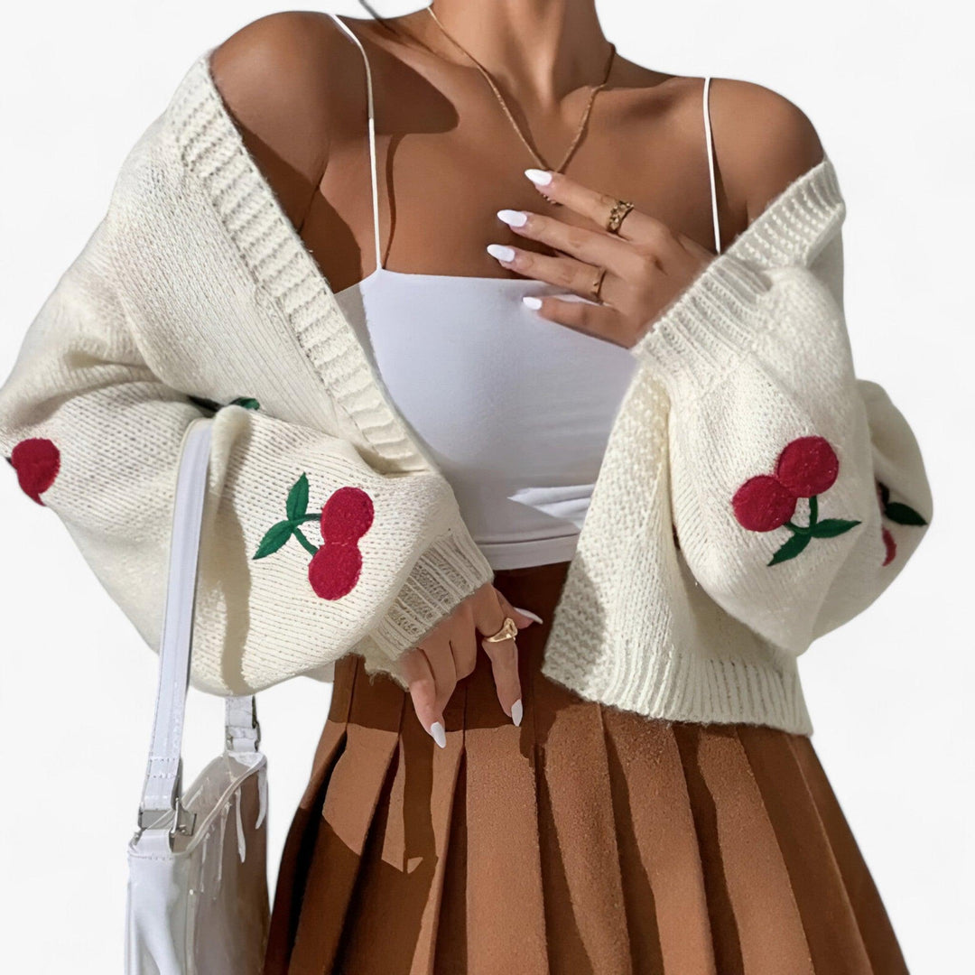 Embroidered cardigan