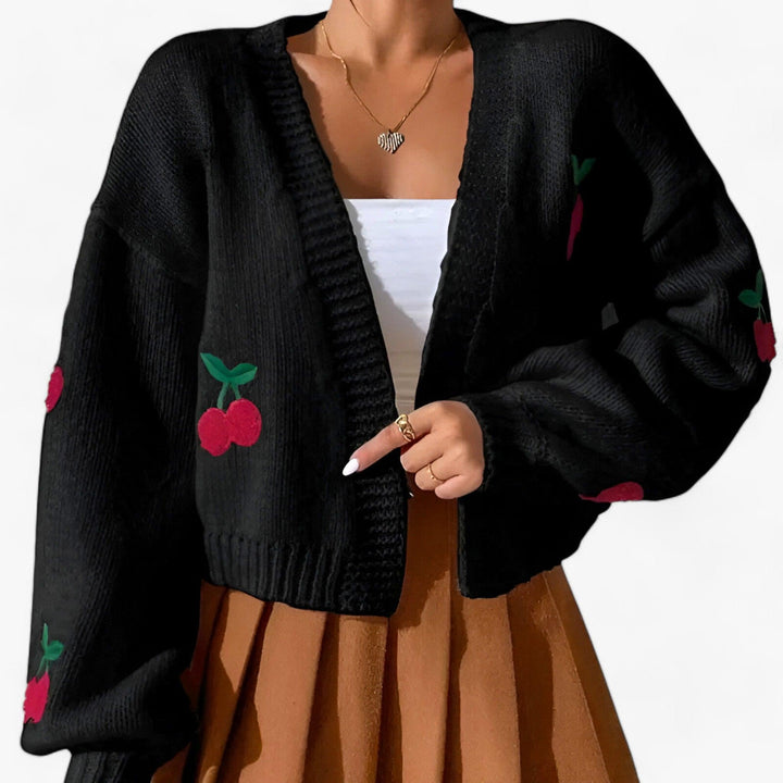 Embroidered Knitted Cardigan