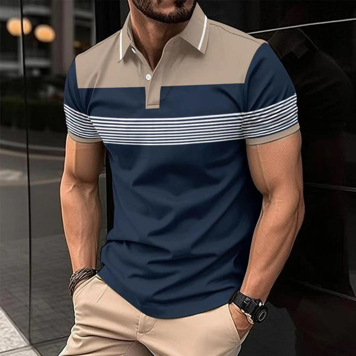 Short-sleeved casual polo shirt