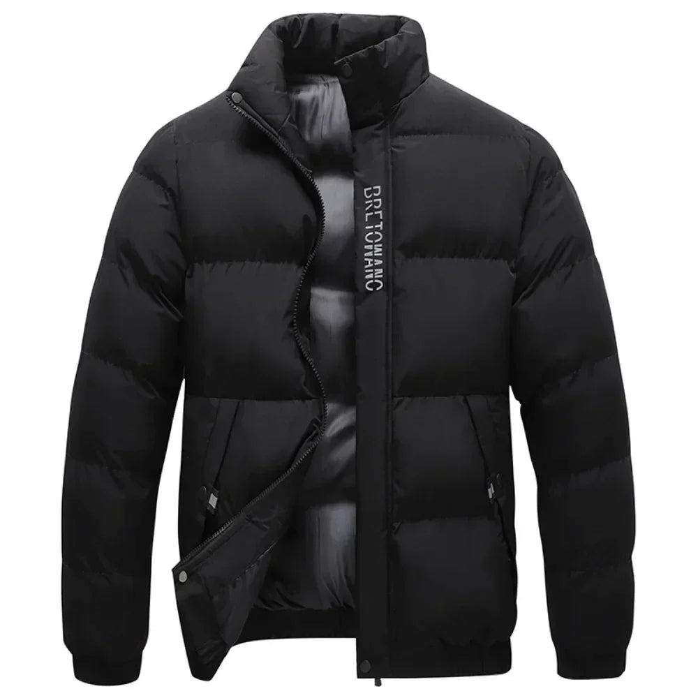 Men's - Winter Jacket - Stylish Collar - Warm & Durable Outerwear - Cold Weather Comfort