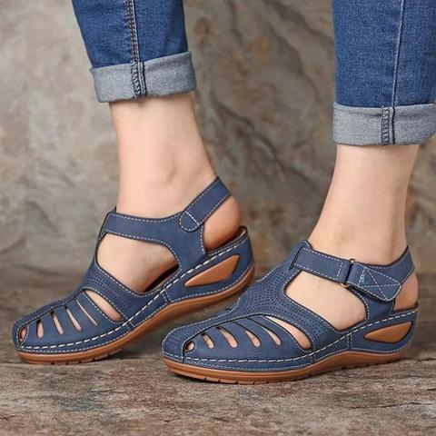 Vulcanised wedge shoes with soft sole