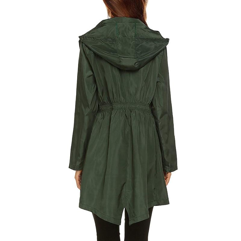 Women's - Hooded Windbreaker Jacket - Waterproof