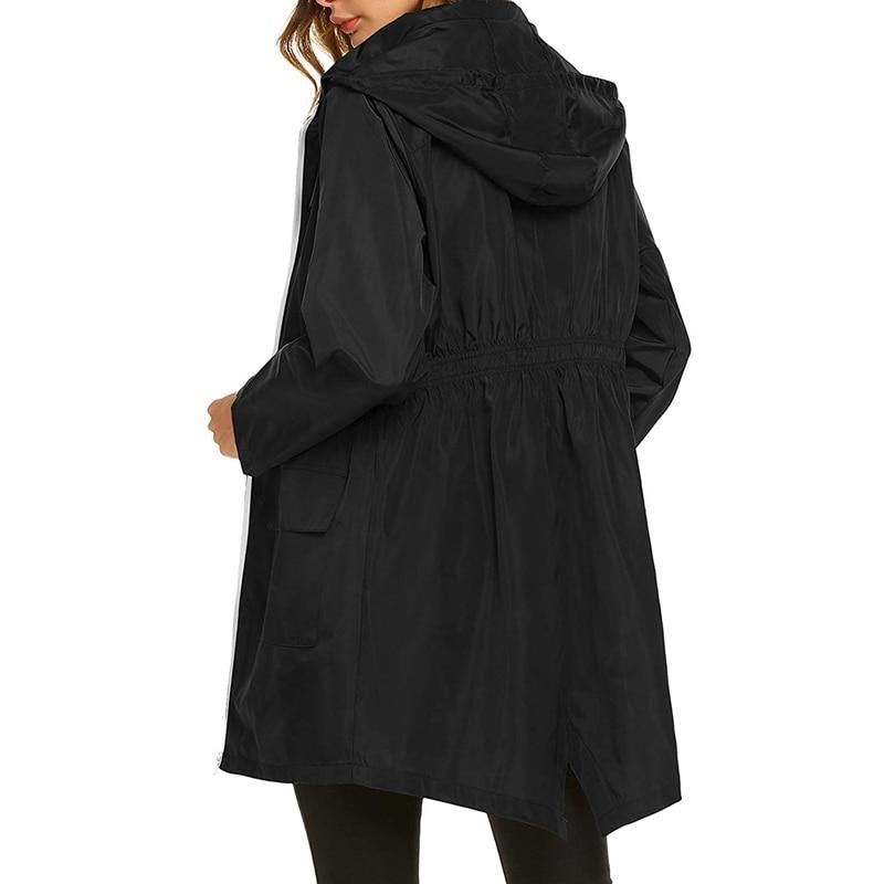 Women's - Hooded Windbreaker Jacket - Waterproof