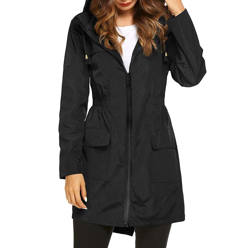 Women's - Hooded Windbreaker Jacket - Waterproof