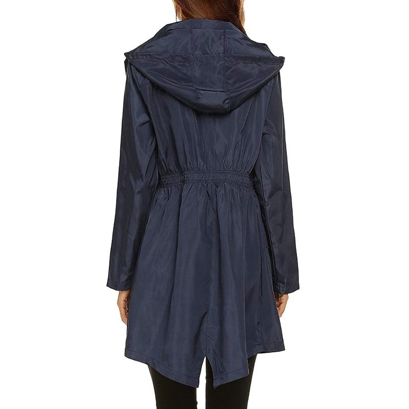 Women's - Hooded Windbreaker Jacket - Waterproof