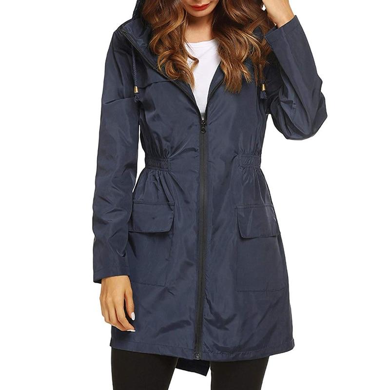 Women's - Hooded Windbreaker Jacket - Waterproof