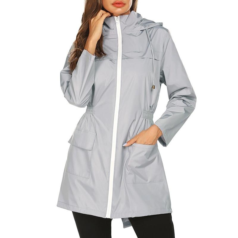 Women's - Hooded Windbreaker Jacket - Waterproof