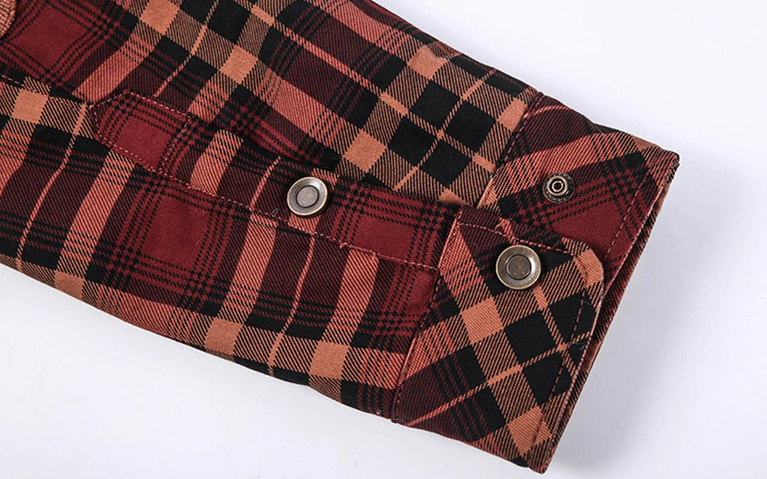 Men's - Lumberjack Hoodie - Cosy Flannel Material - Stylish Casual Wear for All Seasons