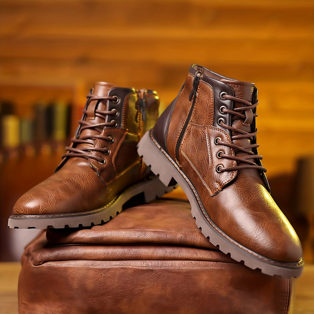 MATS® | Leather boots with zip