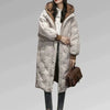 Oversized quilted parka jacket with hood for women