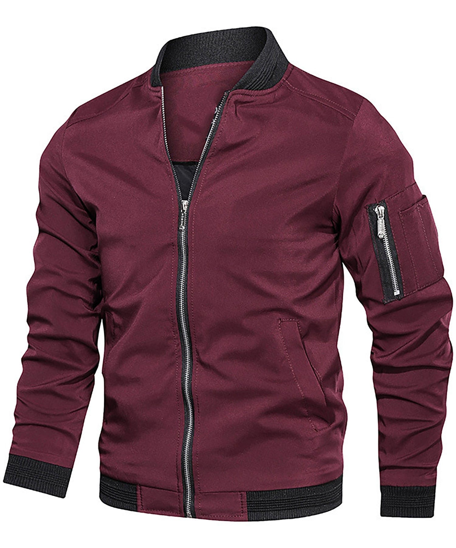 Men's - Stylish Bomber Jacket - Classic Unique Designs - Trendy Outerwear