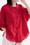 Relaxed fit Breathable linen blouse