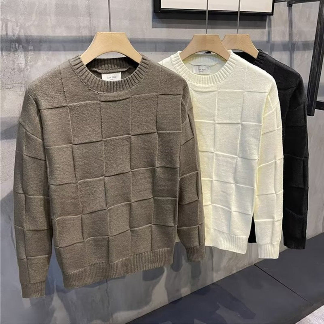 Men - Knitted Jumper - Comfortable Casual Knitwear - Stylish Everyday Fashion