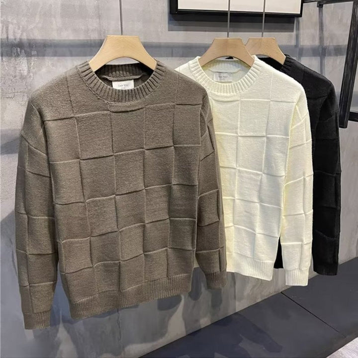 Men - Knitted Jumper - Comfortable Casual Knitwear - Stylish Everyday Fashion