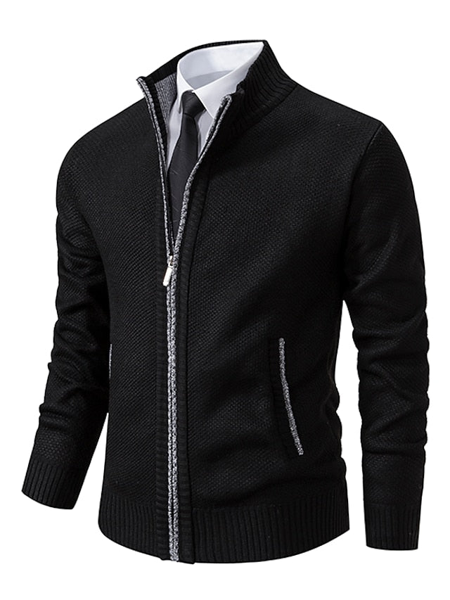 Stylish Zipper Knitted Sweater For Men (Italian Design)