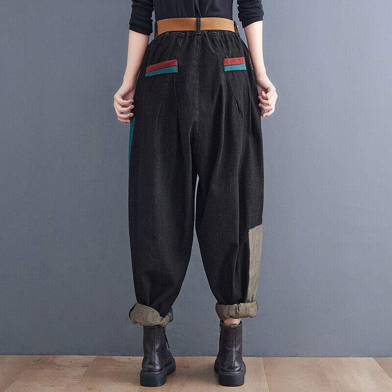 Mixed colour trousers