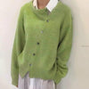 Comfortable cashmere jacket with button details