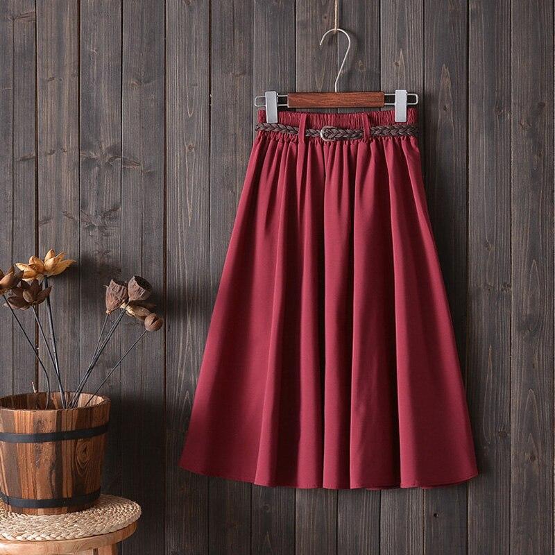 Chic flared midi skirt