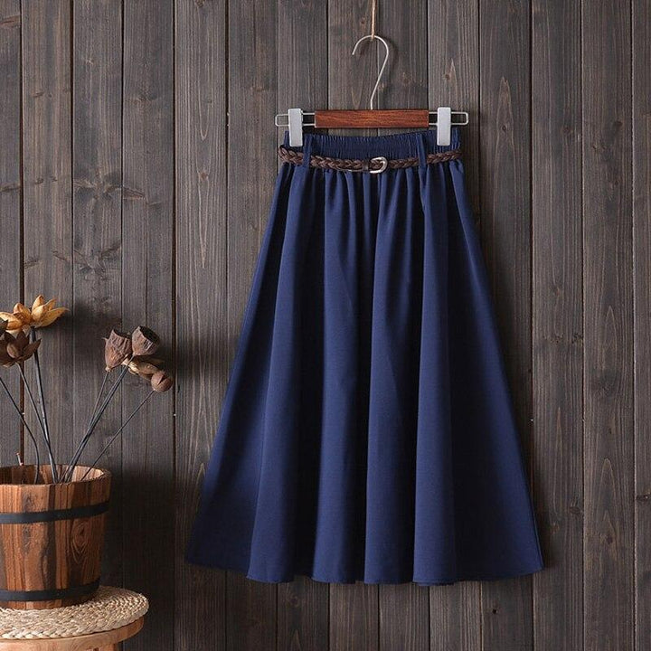 Chic flared midi skirt