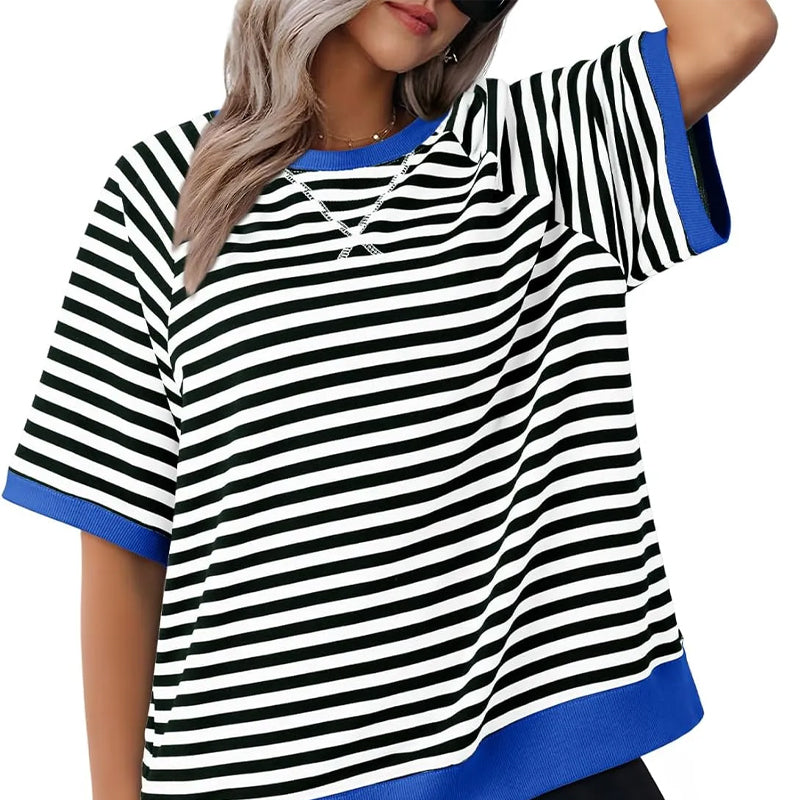 Ewe | Casual Striped T-Shirt