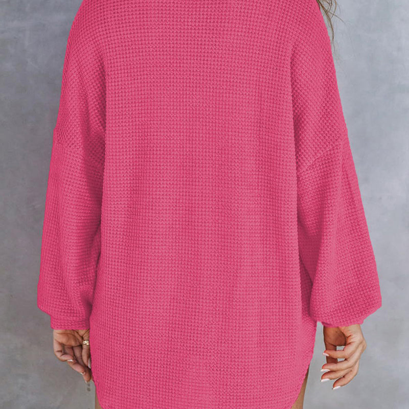 Casual waffle knit shirt