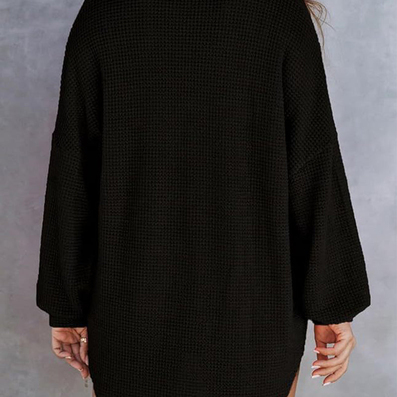 Rietta | Casual waffle knit shirt