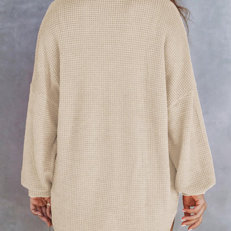 Rietta | Casual waffle knit shirt