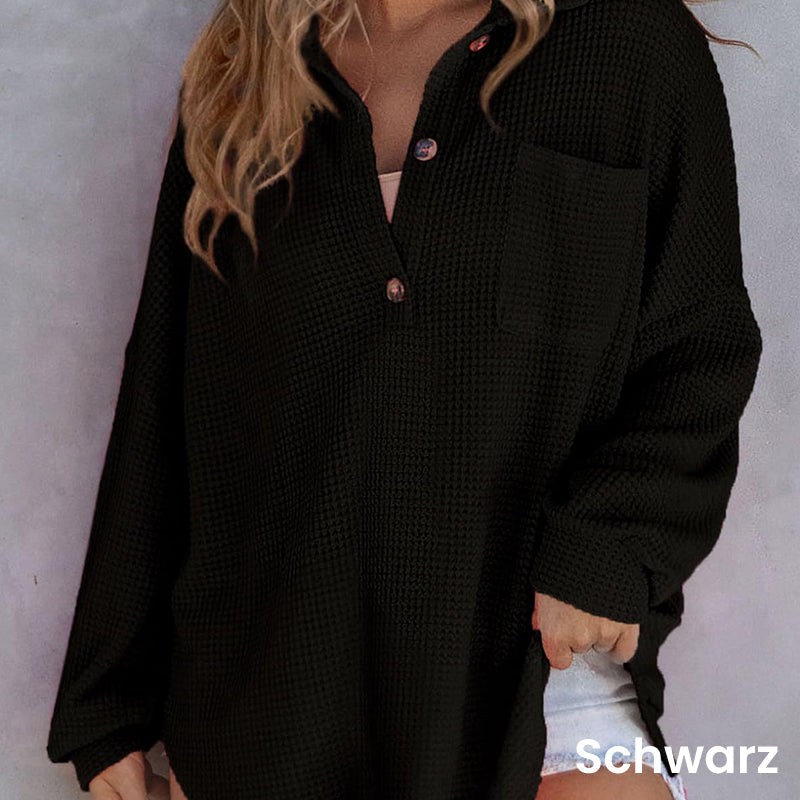Rietta | Casual waffle knit shirt