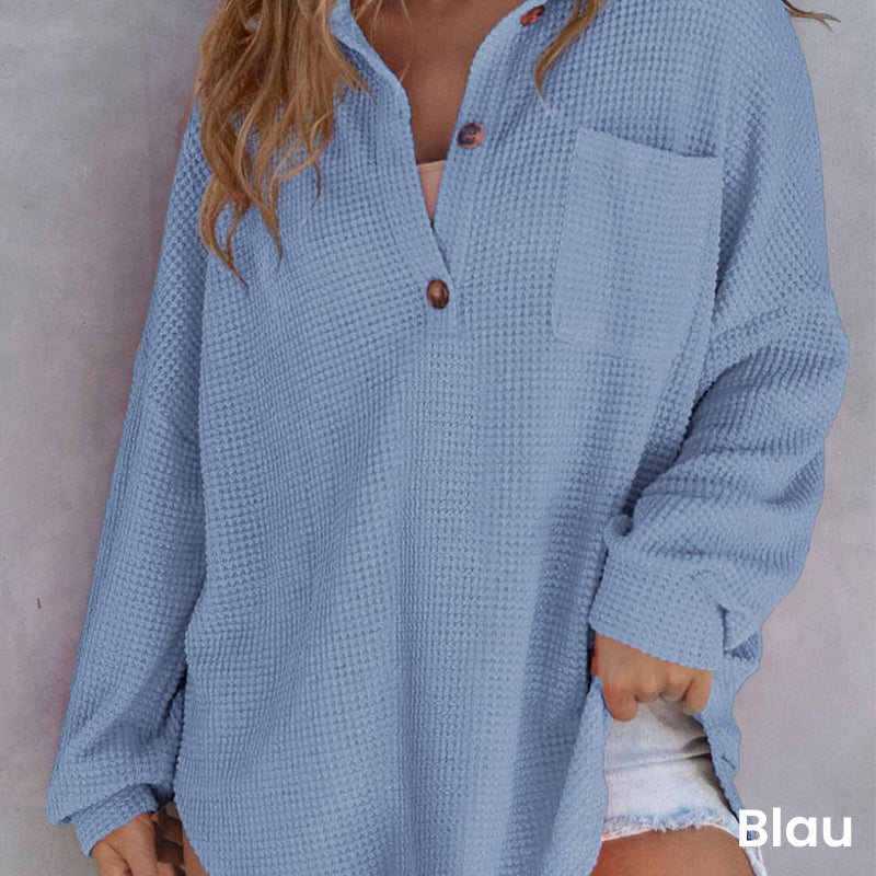 Rietta | Casual waffle knit shirt