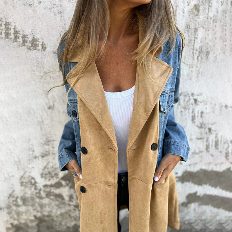 Franka | Elegant denim trench coat