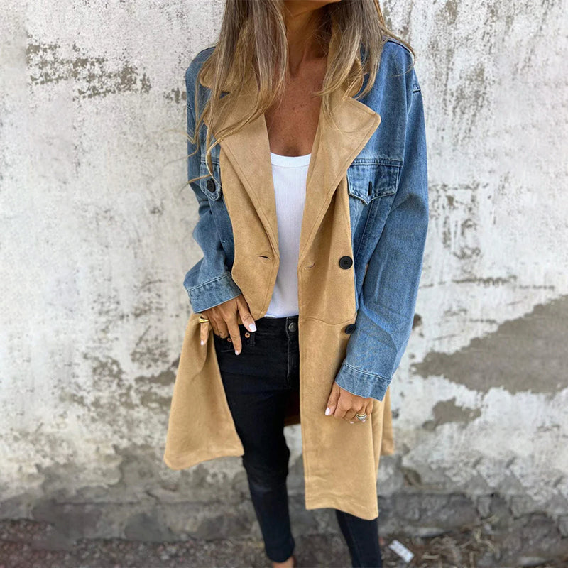 Franka | Elegant denim trench coat