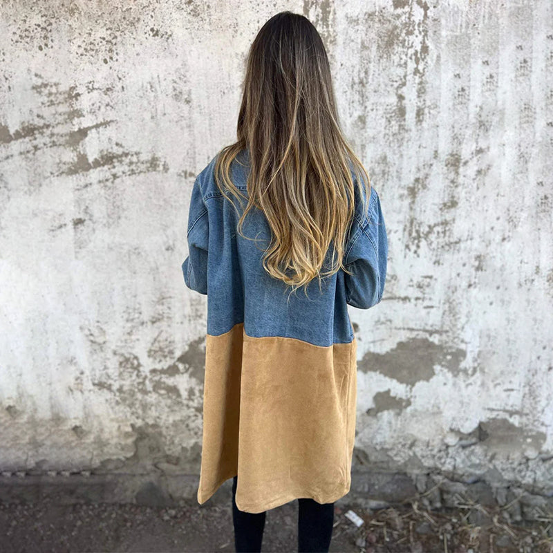 Franka | Elegant denim trench coat