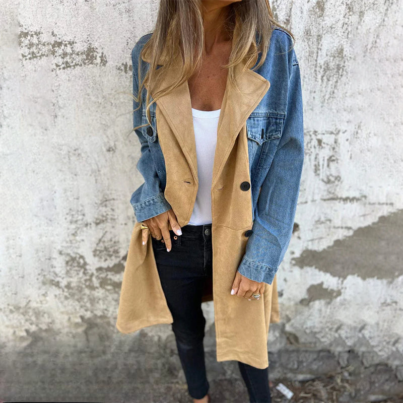 Franka | Elegant denim trench coat