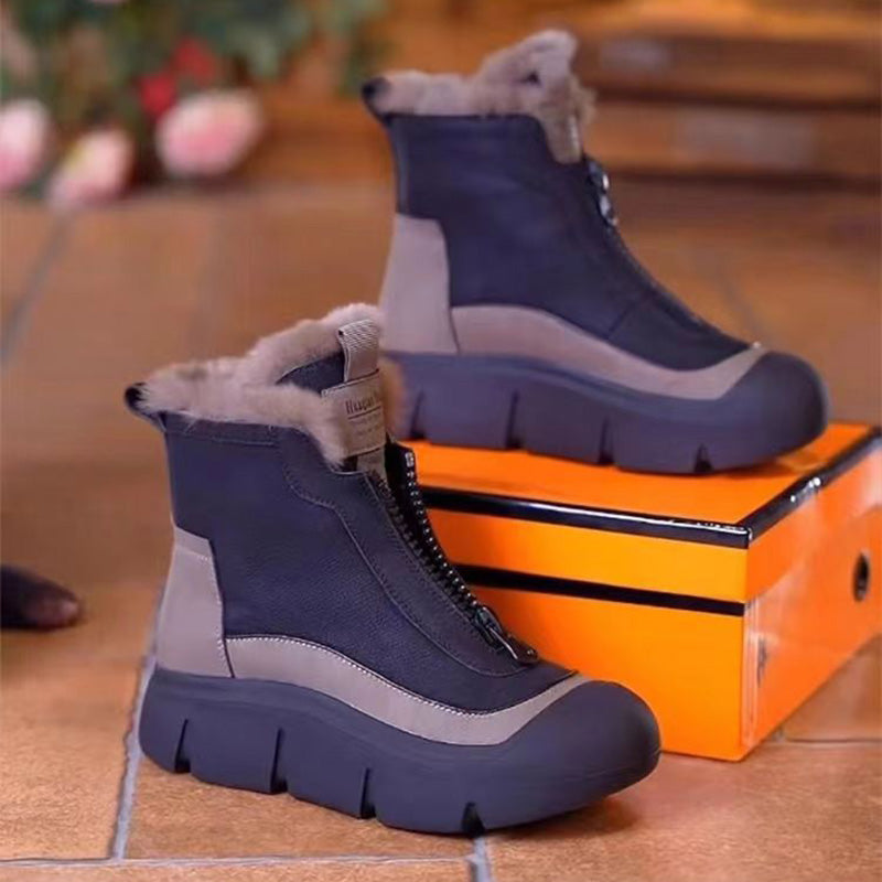 Women's - Snowshoes - Warm & Cosy - Zip Closure Design - Perfect Winter Footwear for Outdoor Adventures