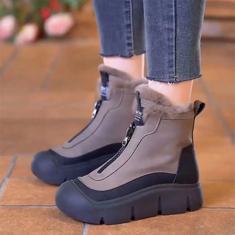 Women's - Snowshoes - Warm & Cosy - Zip Closure Design - Perfect Winter Footwear for Outdoor Adventures