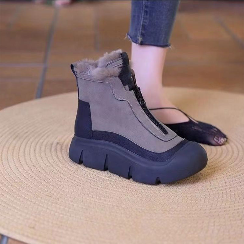 Women's - Snowshoes - Warm & Cosy - Zip Closure Design - Perfect Winter Footwear for Outdoor Adventures
