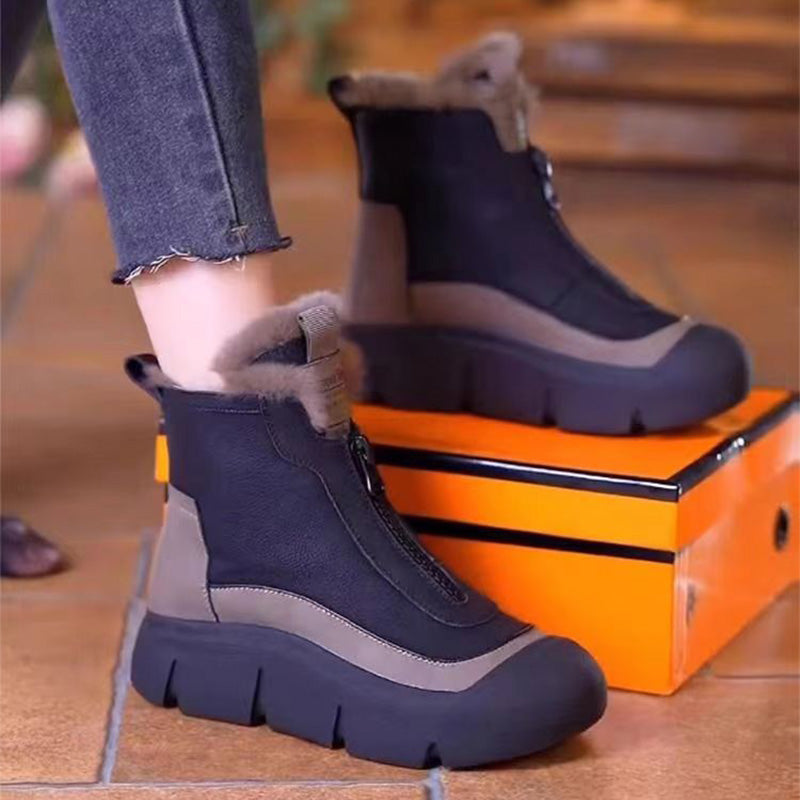 Women's - Snowshoes - Warm & Cosy - Zip Closure Design - Perfect Winter Footwear for Outdoor Adventures