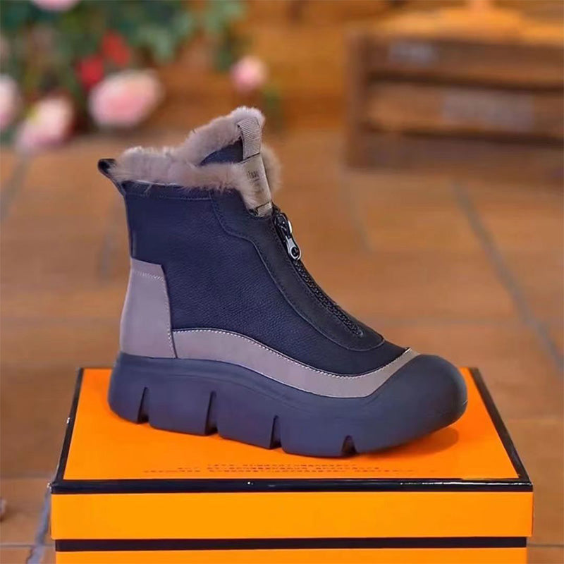 Women's - Snowshoes - Warm & Cosy - Zip Closure Design - Perfect Winter Footwear for Outdoor Adventures