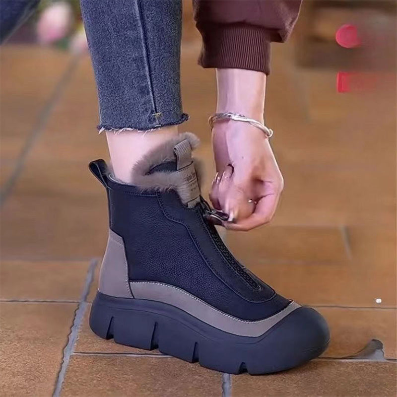 Women's - Snowshoes - Warm & Cosy - Zip Closure Design - Perfect Winter Footwear for Outdoor Adventures