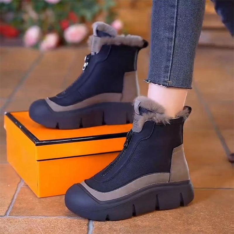 Women's - Snowshoes - Warm & Cosy - Zip Closure Design - Perfect Winter Footwear for Outdoor Adventures