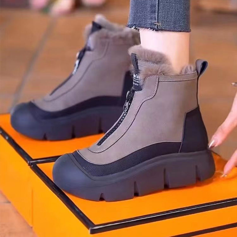 Women's - Snowshoes - Warm & Cosy - Zip Closure Design - Perfect Winter Footwear for Outdoor Adventures