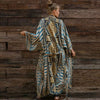 Beach kimono with Aztec pattern