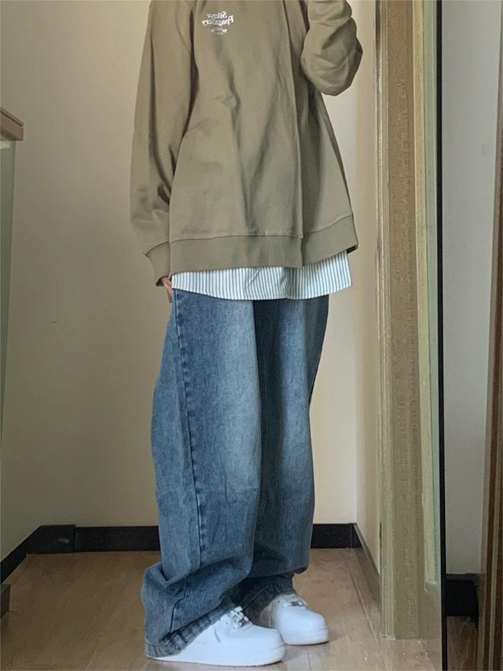 Baggy Jeans With Straight Cut