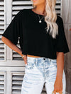 Women's - Lightweight Airy Fabric Blouse - Everyday Comfort - Versatile and Stylish Top for Any Occasion